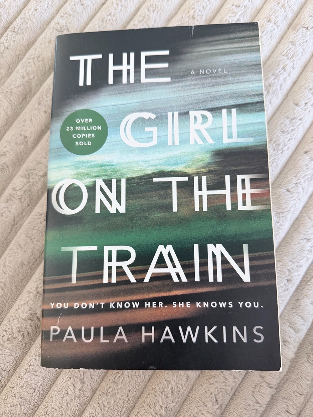 The Girl on the Train by Paula Hawkins Paperback Psychological Thriller Novel
